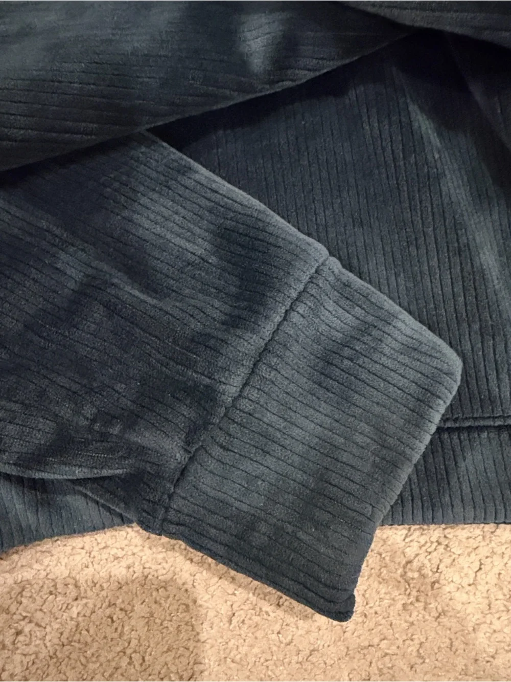 Athleta Kids Wide-Leg Corduroy Hoodie Set in Deep Teal